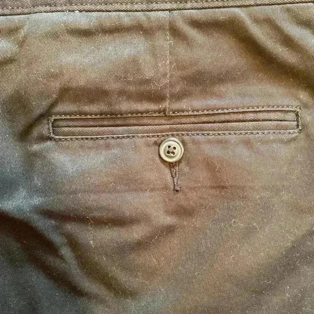 J. Crew Black Broken In Chino Mens Pants Size 36X30.